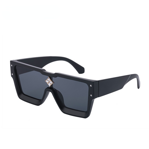 Fashion Vintage Oversized Frame Square Luxury Brand Designer Sunglasses Men Millionaire Diamond Flower Sun Glasses Women