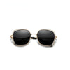 Elegant Series Polarized Sunglasses Double Frame Fashion Design Unisex Glasses Female Eyewear