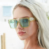 Fashion Square Sunglasses Women Luxury Brand Designer Trendy Oversized Sun Glasses for Men Vogue Big Frame Sunglass