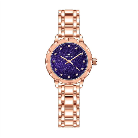 Bee Sister - New Watch Chain Watch Women's Watch Full of Diamonds Quartz Watch Popular Fashion Starry Sky