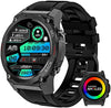 JOLLYNOVA Military Smart Watch DM51 for Men(Answer/Make Call) 1.43" AMOLED Always On Display Rugged Outdoor Tactical Smartwatch Waterproof Fitness Watch with Heart Rate Blood Oxygen Sleep Monitor for Android iOS