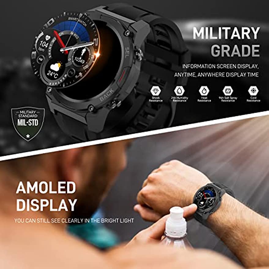 Xiaomi 2023 New Smart Watch Men Bluetooth Call IP68 Waterproof Outdoor  Fitness Tracker Military Smartwatch for Android IOS