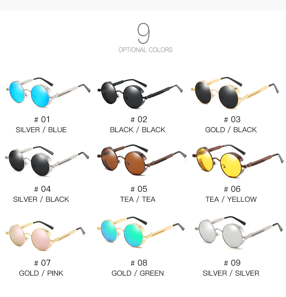 ZFYCOL Steampunk Sunglasses Men 2023 Luxury Brand Designer Retro Tren –  Jollynova