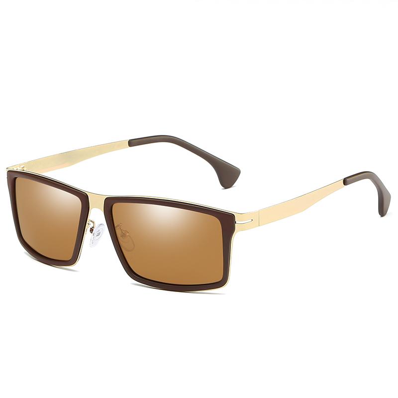 Jollynova Luxury Brand Designer Men Polarized Coating Driving Square  Sunglasses
