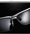 8016 Aluminium Polarized Driving Sunglasses For Men UV400 Protection Glasses Tac Orange Lenses Men New Brand Sunglasses 8016