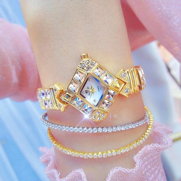 Bee Sister - Women's Watch Rose Gold Fashion Trendy Jewelry Women's Watch with Diamonds Quartz Watch Popular Stylish Simple Trend