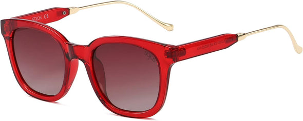 JOLLYNOVA Classic Square Polarized Sunglasses for Women Men Retro Trendy UV400 Sunnies SJ2050