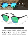 AEVOGUE Polarized Sunglasses For Women And Men Semi Rimless Frame Retro Sun Glasses AE0369