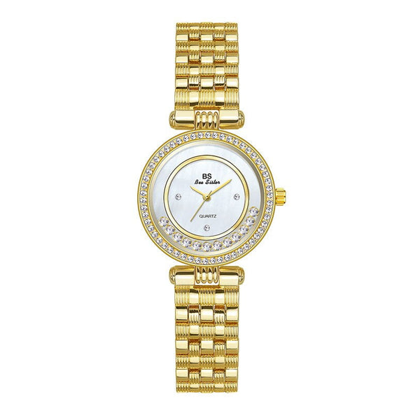 Bee Sister - New Watch Chain Watch Good Luck Comes Walking Diamond Women's Watch Quartz Watch Popular Fashion