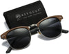 AEVOGUE Polarized Sunglasses For Women And Men Semi Rimless Frame Retro Sun Glasses AE0369
