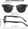 AEVOGUE Polarized Sunglasses For Women And Men Semi Rimless Frame Retro Sun Glasses AE0369