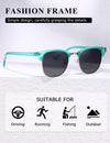 AEVOGUE Polarized Sunglasses For Women And Men Semi Rimless Frame Retro Sun Glasses AE0369
