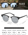 AEVOGUE Polarized Sunglasses For Women And Men Semi Rimless Frame Retro Sun Glasses AE0369