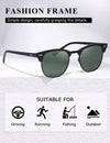 AEVOGUE Polarized Sunglasses For Women And Men Semi Rimless Frame Retro Sun Glasses AE0369