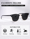 AEVOGUE Polarized Sunglasses For Women And Men Semi Rimless Frame Retro Sun Glasses AE0369
