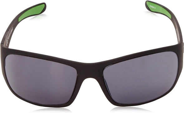 JOLLYNOVA Men's Flex Sunglasses Wrap, Matte Black Rubberized, 62 mm