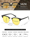 AEVOGUE Polarized Sunglasses For Women And Men Semi Rimless Frame Retro Sun Glasses AE0369
