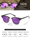 AEVOGUE Polarized Sunglasses For Women And Men Semi Rimless Frame Retro Sun Glasses AE0369