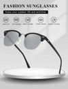 AEVOGUE Polarized Sunglasses For Women And Men Semi Rimless Frame Retro Sun Glasses AE0369