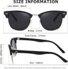 AEVOGUE Polarized Sunglasses For Women And Men Semi Rimless Frame Retro Sun Glasses AE0369