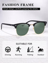 AEVOGUE Polarized Sunglasses For Women And Men Semi Rimless Frame Retro Sun Glasses AE0369