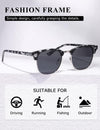AEVOGUE Polarized Sunglasses For Women And Men Semi Rimless Frame Retro Sun Glasses AE0369