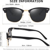AEVOGUE Polarized Sunglasses For Women And Men Semi Rimless Frame Retro Sun Glasses AE0369