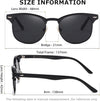 AEVOGUE Polarized Sunglasses For Women And Men Semi Rimless Frame Retro Sun Glasses AE0369