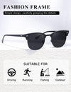 AEVOGUE Polarized Sunglasses For Women And Men Semi Rimless Frame Retro Sun Glasses AE0369