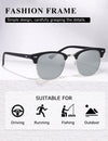 AEVOGUE Polarized Sunglasses For Women And Men Semi Rimless Frame Retro Sun Glasses AE0369