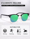 AEVOGUE Polarized Sunglasses For Women And Men Semi Rimless Frame Retro Sun Glasses AE0369