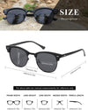 AEVOGUE Polarized Sunglasses For Women And Men Semi Rimless Frame Retro Sun Glasses AE0369