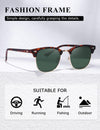 AEVOGUE Polarized Sunglasses For Women And Men Semi Rimless Frame Retro Sun Glasses AE0369
