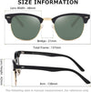 AEVOGUE Polarized Sunglasses For Women And Men Semi Rimless Frame Retro Sun Glasses AE0369