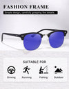AEVOGUE Polarized Sunglasses For Women And Men Semi Rimless Frame Retro Sun Glasses AE0369