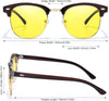 Night Driving Glasses for Men Women Anti Glare Night Vision Glasses with Polarized Yellow Lens for Nighttime