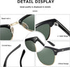 AEVOGUE Polarized Sunglasses For Women And Men Semi Rimless Frame Retro Sun Glasses AE0369