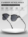 AEVOGUE Polarized Sunglasses For Women And Men Semi Rimless Frame Retro Sun Glasses AE0369