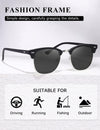 AEVOGUE Polarized Sunglasses For Women And Men Semi Rimless Frame Retro Sun Glasses AE0369