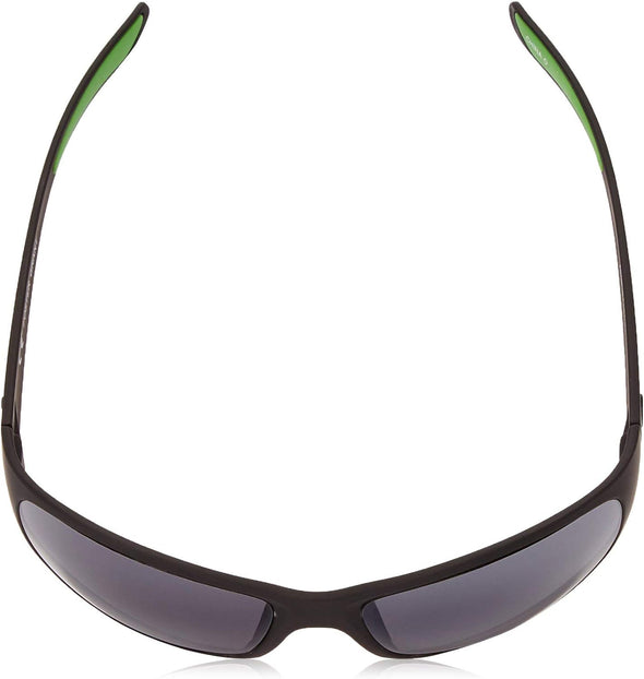 JOLLYNOVA Men's Flex Sunglasses Wrap, Matte Black Rubberized, 62 mm
