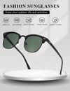 AEVOGUE Polarized Sunglasses For Women And Men Semi Rimless Frame Retro Sun Glasses AE0369