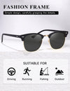 AEVOGUE Polarized Sunglasses For Women And Men Semi Rimless Frame Retro Sun Glasses AE0369