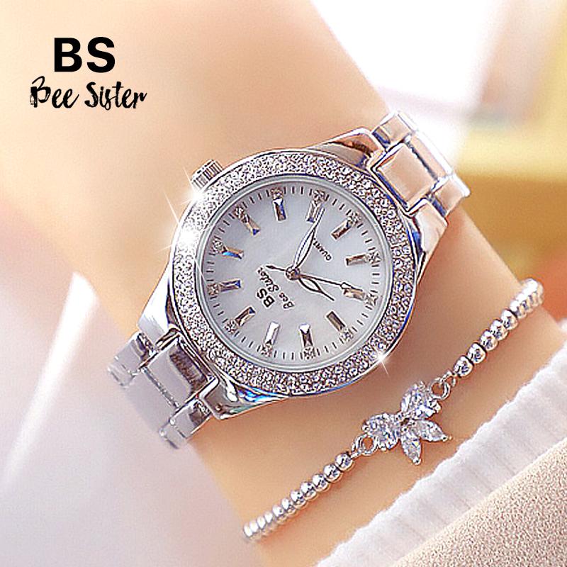 Bee Sister Diamond Women s Quartz Watch with a ins Bracelet as