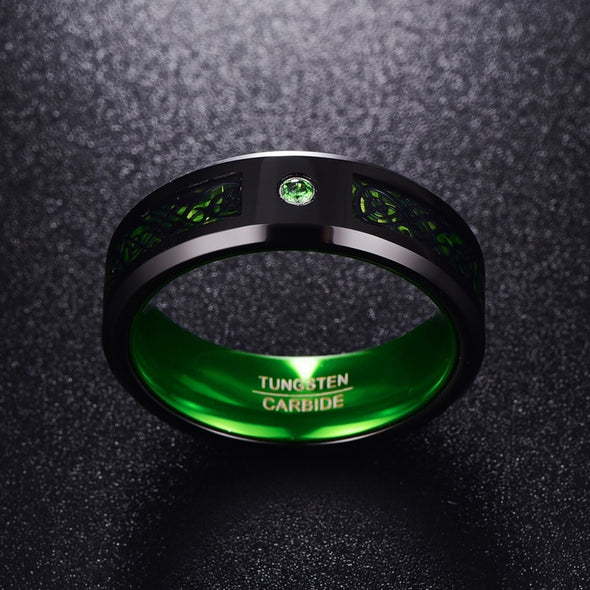 Firestone Dragon's Eye Tungsten Carbide Ring
