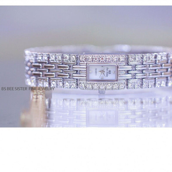 Bee Sister - New Watch Bracelet Full Diamond Light Luxury Women's Watch Quartz Watch Fashion