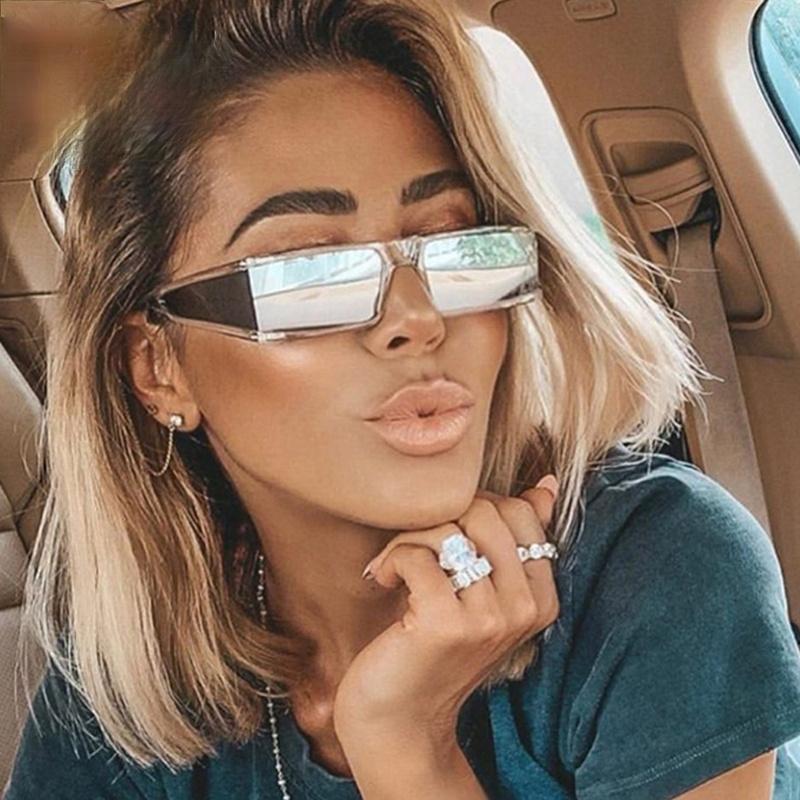 Fashion Rectangle Small Sunglasses Women Mirror Sunglasses – Jollynova