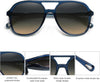 JOLLYNOVA Classic 70s Vintage Trendy Square Polarized Aviator Sunglasses for Women Men