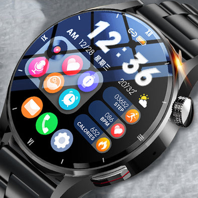 Jollynova Smart Men Watch Temperature Blood Smartwatch QS39