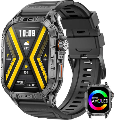JOLLYNOVA K63 Military Outdoor Sport Rugged Tactical Smartwatches