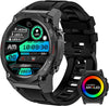 JOLLYNOVA Military Smart Watch DM51 for Men(Answer/Make Call) 1.43" AMOLED Always On Display Rugged Outdoor Tactical Smartwatch Waterproof Fitness Watch with Heart Rate Blood Oxygen Sleep Monitor for Android iOS